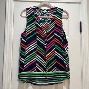 Colorful Striped Sleeveless Top